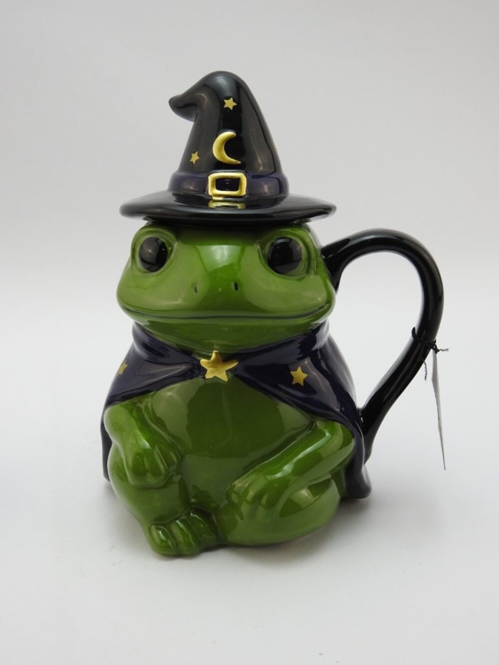 Spooky Street Frog Witch Covered Mug 24 Oz Halloween Ceramic NWT